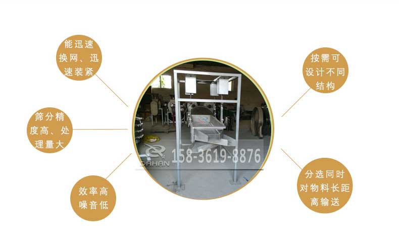 吊掛式直線(xiàn)振動(dòng)篩特點(diǎn)圖